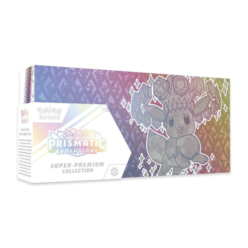 Prismatic Evolutions Super-Premium Collection, Eevee Figure & Eevee Plush Key Chain Bundle - Image 4